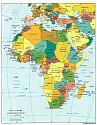 Landkaart-Afrika