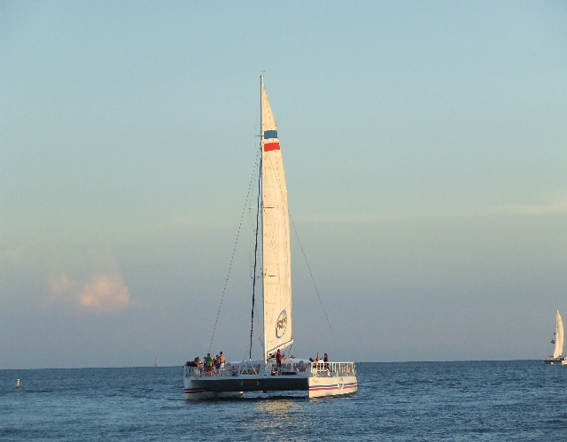 2008_09200100.JPG - Our Sunset Sailing Ship