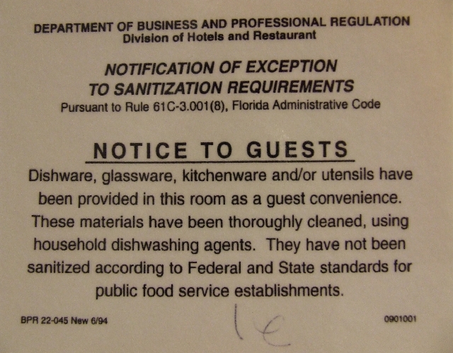 2008_09240148.JPG - Room Notice, Mad Americanes!!