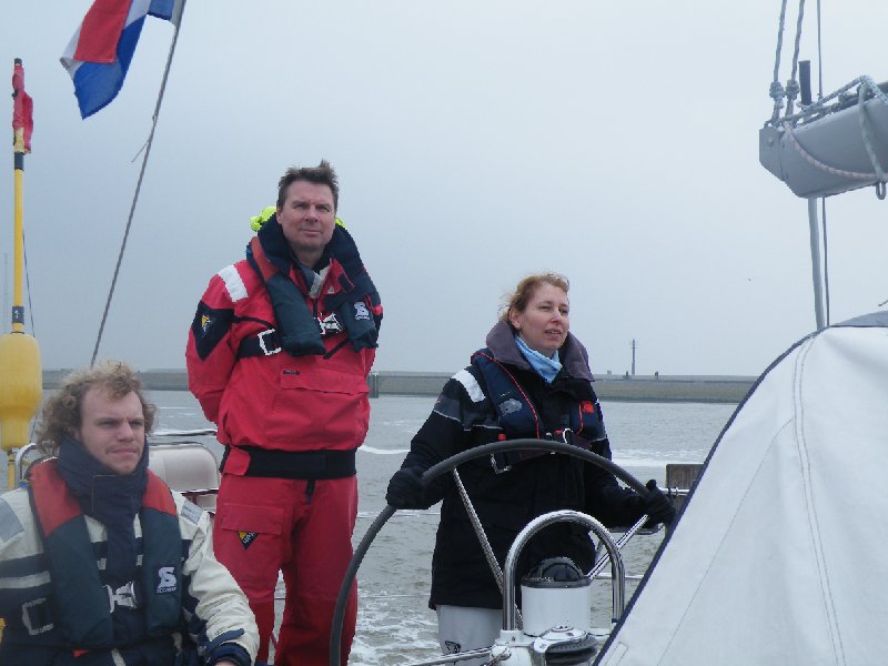 2012_03030003.JPG - Instructor Peter, with Marja on the Wheel