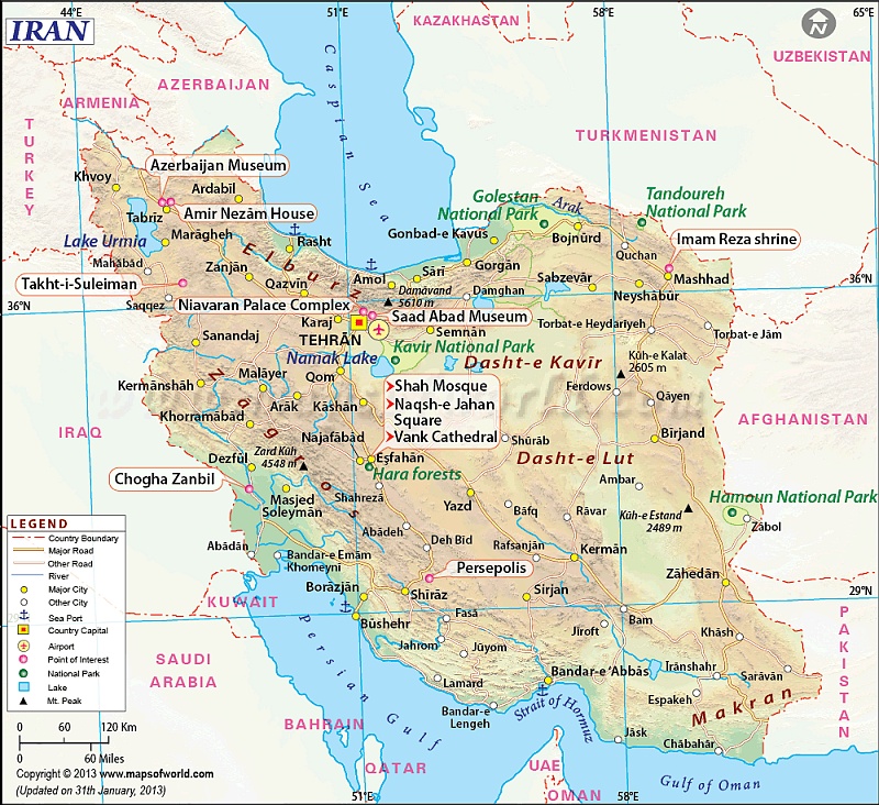 Iran-map.gif - Iran Map
